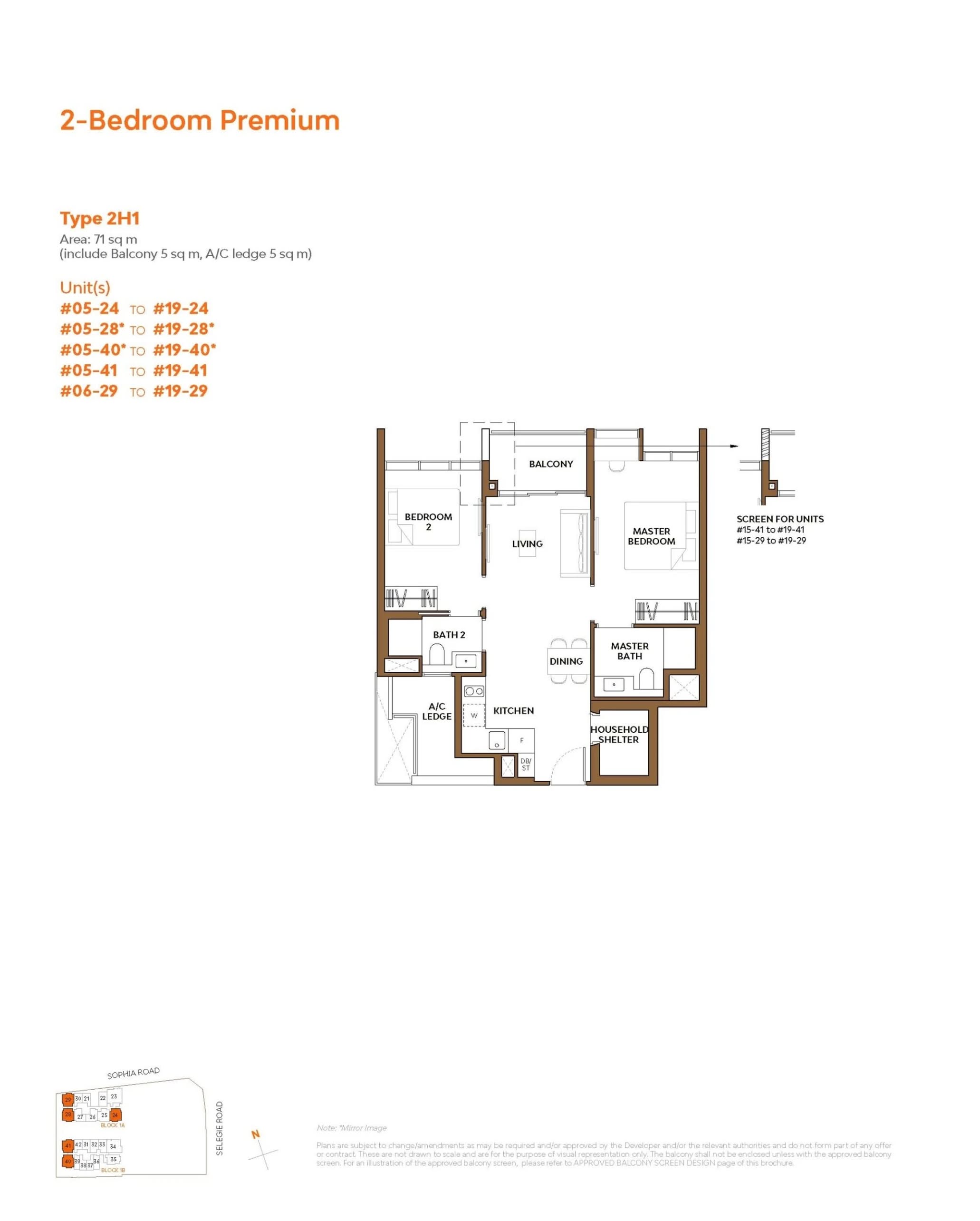 The Collective At One Sophia floorplan